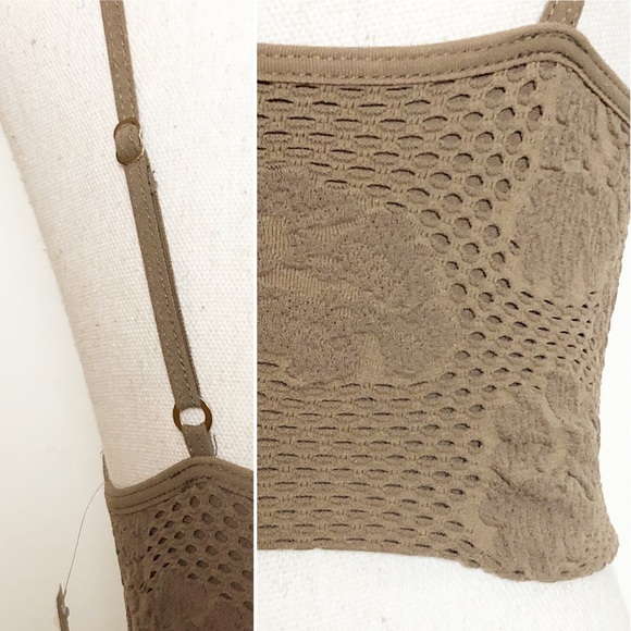 NWT INTIMATELY FREE PEOPLE Candy Textured Seamless Bralette in Sand XS/S - Picture 9 of 16
